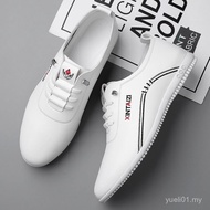 Men Shoes New Style Lightweight Slip-On Men's Fashion Casual Leather Shoes Soft-Soled Leather Waterp