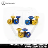 Takimoto Heng Mushroom Type Hex Bolts M8x20 3 Styles
