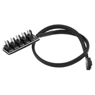 1 to 5 4 Pin Female to 4 Pin Male PWM Fan Hub Splitter