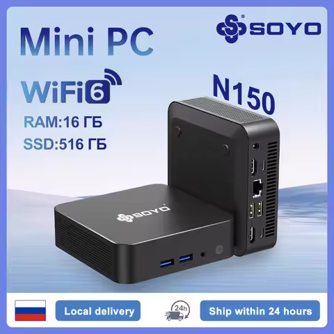 SOYO M4 Pro Mini PC Intel Alder Lake N150 M4 Plus N95 CPU 16GB 512GB M2 Plus N100 8GB DDR4 128GB Por
