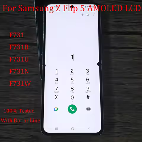 6.7" Zflip5 Super AMOLED Display Touch Screen For Samsung Galaxy Z Flip 5 SM- F731 F731b F731u Lcd D
