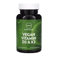 MRM, Vegan Vitamin D3 & K2, 60 Vegan Capsules