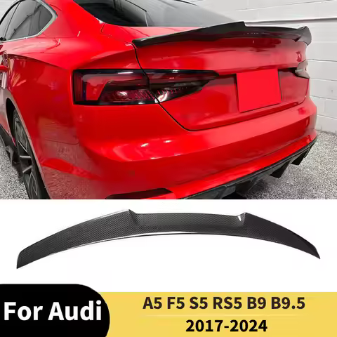 FOR Audi A5 F5 S5 RS5 B9 B9.5 4-Door 2017-2024 Rear Trunk Spoiler Wing Trunk Top Wing Tail Lip Spoil