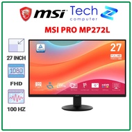 MSI PRO MP272L Monitor - 27 inch - IPS - FHD - 100Hz - 1ms - Thin Bezel