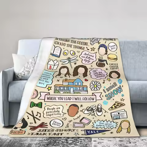 Gilmore Girls Blanket Coral Fleece Plush Textile Decor Breathable Super Warm Throw Blanket for Home