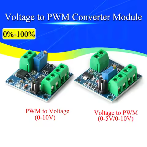 1/5/10Pcs Voltage to PWM Converter Module 0%-100% to 0-5V 0-10V Digital to Analog Signal PWM Adjusta
