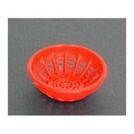 【袖珍屋】紅色塑膠圓籃(F0703A0086)