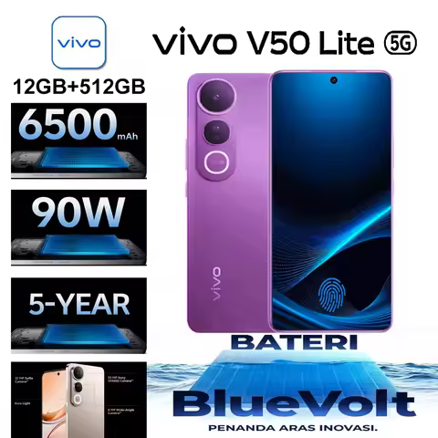 VIVO V50 Lite 5G Lightweight Camera Smartphone 12GB RAM 512GB Storage 6500mAh Battery Long Standby U