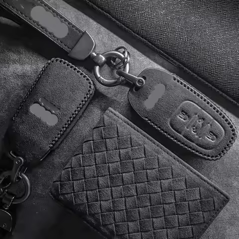 Alcantara Suede For New Audi A1 A3 A4 A5 A6 A7 S3 S7 S8 R8 Q2 Q3 Q5 Q7 Q8 TT Key Case Protective Cov