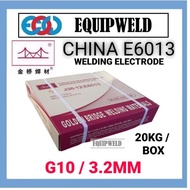 GOLDEN BRIDGE J38.12 E6013 WELDING ELECTRODE -20KG / BOX (G10 3.2MM) CHINA ELECTRODE
