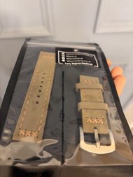 22mm 手工真皮錶帶 handmade genuine leather watch strap