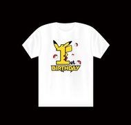 Pokemon 比卡超生日衫(Pikachu)