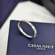Chaumet/尚美 BEE MY LOVE白金半鑽蜂巢戒指57碼
