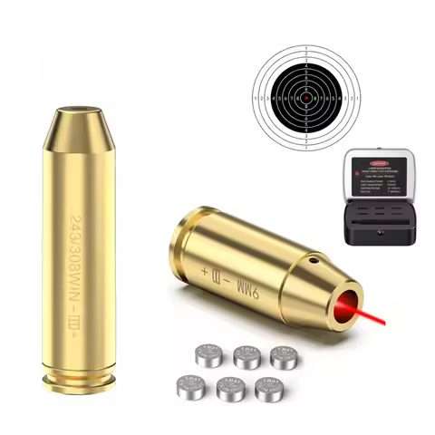 Red Laser Bore Sight 9mm/223/ 308/30-06/7.62x39/45ACP/30-30WIN Laser Collimator Boresighter