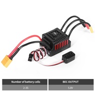 NEEBRC 60A 45A วงจร ESC ไร้ถ่านกันน้ำได้XT60ปลั๊ก2-3S สำหรับ1/10 RC Off-Road รถตีนตะขาบรถมอนสเตอร์รถ