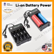18650 Charger 3.7V Li-ion battery USB cable Rechargeable Lithium Battery 10440 14500 16340 16650 14650 18350 18500