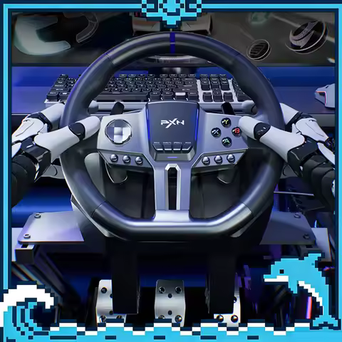 PXN V9 Gen2 Gaming Steering Wheel 270°/900° Racing Wheel Volante for PS4/PS3/PC Windows 8,10,11/Swit