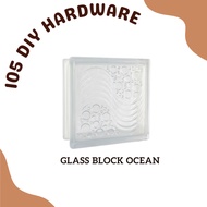 Wall Design Glass Block Ocean