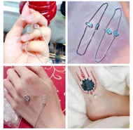 泰國阿贊噴銀純經文管符腳鏈