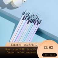 🦄SG🐏Press Gel Ink Pen Refill0.38Full Needle Tube Black Pen Refill0.5BulletinsGood-looking Student Press Type Refill 3EFW