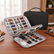 35-Slot Watch Strap Organizer Bag for Apple Watch or Smart Watch Bands – Large Capacity Travel Stora