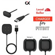 (SG) USB Charger Fitbit Versa 4 3 2 Inspire 3 Sense 2 Luxe Charge 3 4 5 6 USB Charging Cable