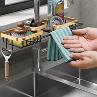 High Quality Space Aluminum Kitchen Sponge Holder Hanging Organizer Kitchen Sink Organizer Rack