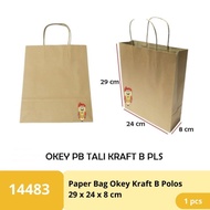 Paper Bag Okey Kraft B Polos Tali Tas