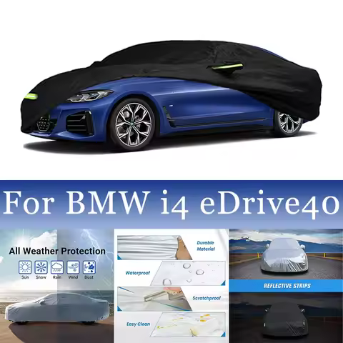 For BMW i4 eDrive40 car cover waterproof Hail rain scratch protection Sunshade freeze-proofing dustp