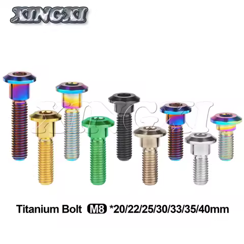 Xingxi Titanium Bolts M8X20 22 25 30 33 35 40mm Motorcycle Fixed Screws Brake Disc Bolts For Motorcy