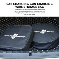 For BMW EV Cable Organizer Bag Electric Car Charger Box Charging Organizer Jumper Cable Bag Performa