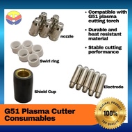Plasma G51 Tip/ Electrode/ Swirl Ring/ Shield Cup