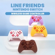 ✜ NFC WIRELESS GAME CONTROLLER COLOR [LINE FRIENDS] (เกม Nintendo Switch™ 🎮) (By ClaSsIC GaME OfficialS)