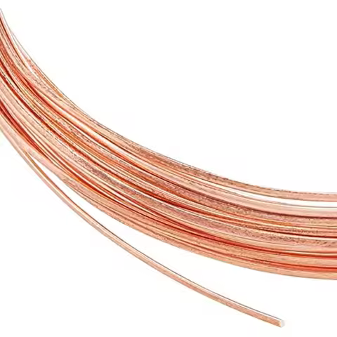 23 Gauge 20 Feet Half Round Copper Wire 0.6mm Wide Bare Copper Beading Wire for Crafts Making Suppli