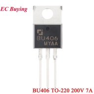 10pcs/1pc BU406 TO-220 406  200V 7A NPN Switch Bipolar Transistor Triode
