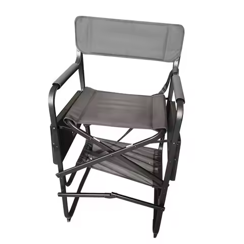 Outdoor aluminum alloy makeup folding chair, high backrest multi-functional portable chair, folding 