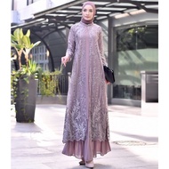 hk3 Gamis Tulle Rompi / Gamis Ceruty Babydoll / Gamis Pesta / Gamis