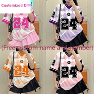 (Free Custom Name And Number) Number 24 Dry T-Shirt Standard Sublimation Jersey Custom Name Baju FUL