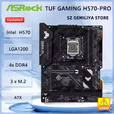 Asus TUF GAMING H570-PRO Motherboard intel H570 LGA1200 DDR4 M.2 ATX support Core i3-10100 i5-10400
