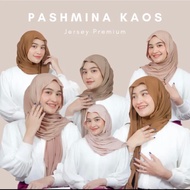 Pashmina Premium Jersey T-Shirt Pashmina Jersey Premium Jersey Hijab/ Instant Pashmina Hijab/ rayon 