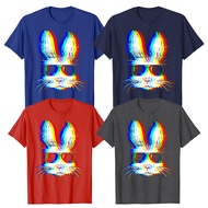 Bunny  Vaporwave Easter Techno Rave EDM Music Party T shirt men