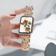 Bling Diamond Wheat Watchband For Huawei Watch Fit 2 Strap Huawei Fit Wristband Huawei Fit Strap Met