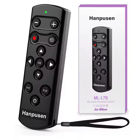 HANPUSEN Bluetooth Wireless Camera Remote for Nikon Zfc Z30 Z5 Z7II Z6II Z50 COOLPIX P1000 P950 A100