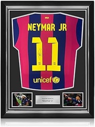 Neymar Jr Signed Original Barcelona 2014-15 Football Shirt. Superior Frame