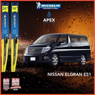 MICHELIN RAINFORCE HYBRID WIPER FOR - NISSAN ELGRAND E51