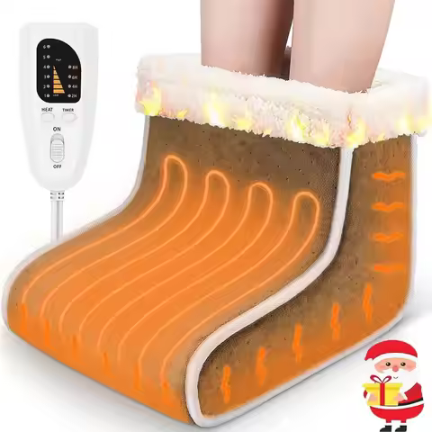 USB Electric Foot Heater Sub-format Foot Warmer 6-speed Temperature Control Warm Shoes Removable and