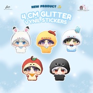 BUNDLE 4CM GLITTER VYNIL STICKER waterproof sticker glitter