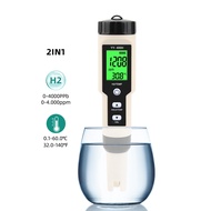Hydrogen-Rich H2 Meter Handheld H2/Temperature Digital Meter Water Quality Meter Pen Type Tester