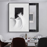 Abstract Vertical Electric Meter Box Decorative Painting No-Drill Cover Box Distribution Box Circuit