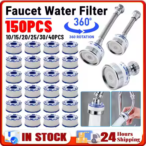 Kitchen Faucet Water Filter 360° Sink Filter Pressurized Sink Faucet Water Filter Universal Faucet A